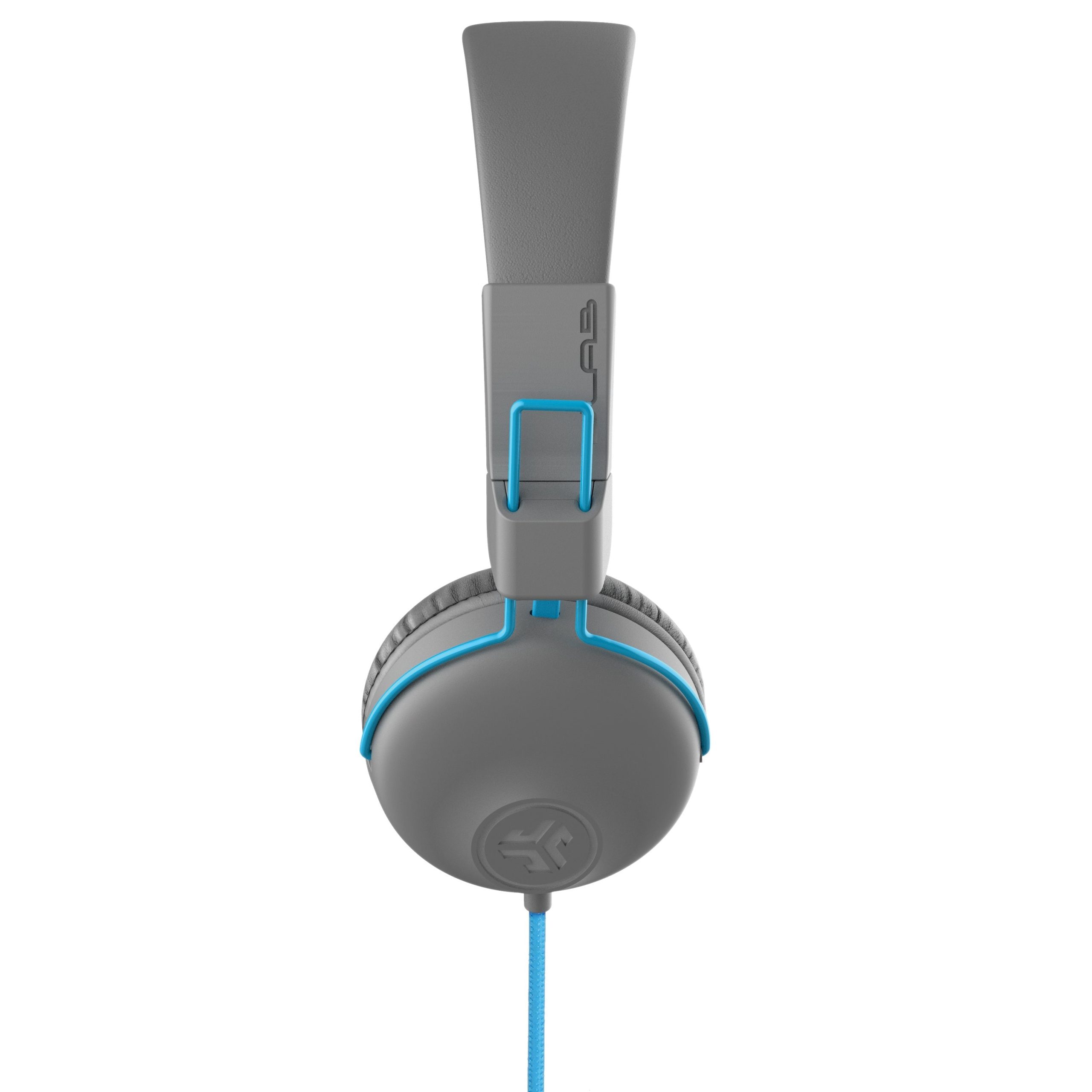 JLab Studio On-Ear Wired Headphones Graphite/Blue - Image 3