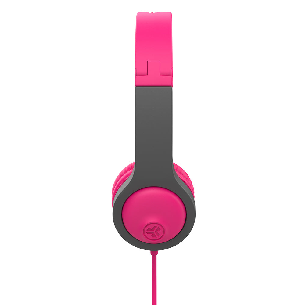 JBuddies Folding Gen 2 Kids Headphones Pink/Gray - Image 4