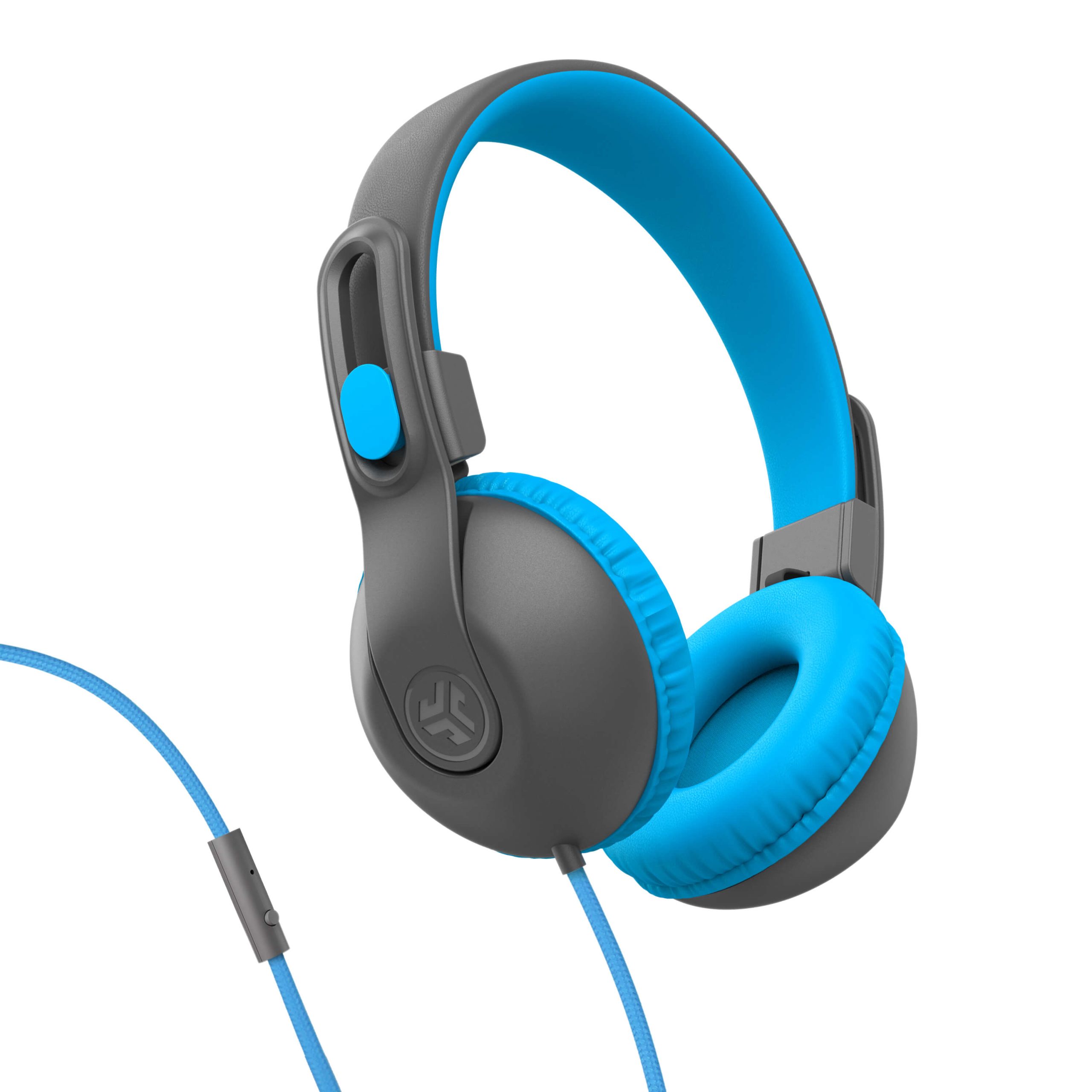 JBuddies Studio 2 On-Ear Kids Wired Headphones Blue/Gray - Image 2