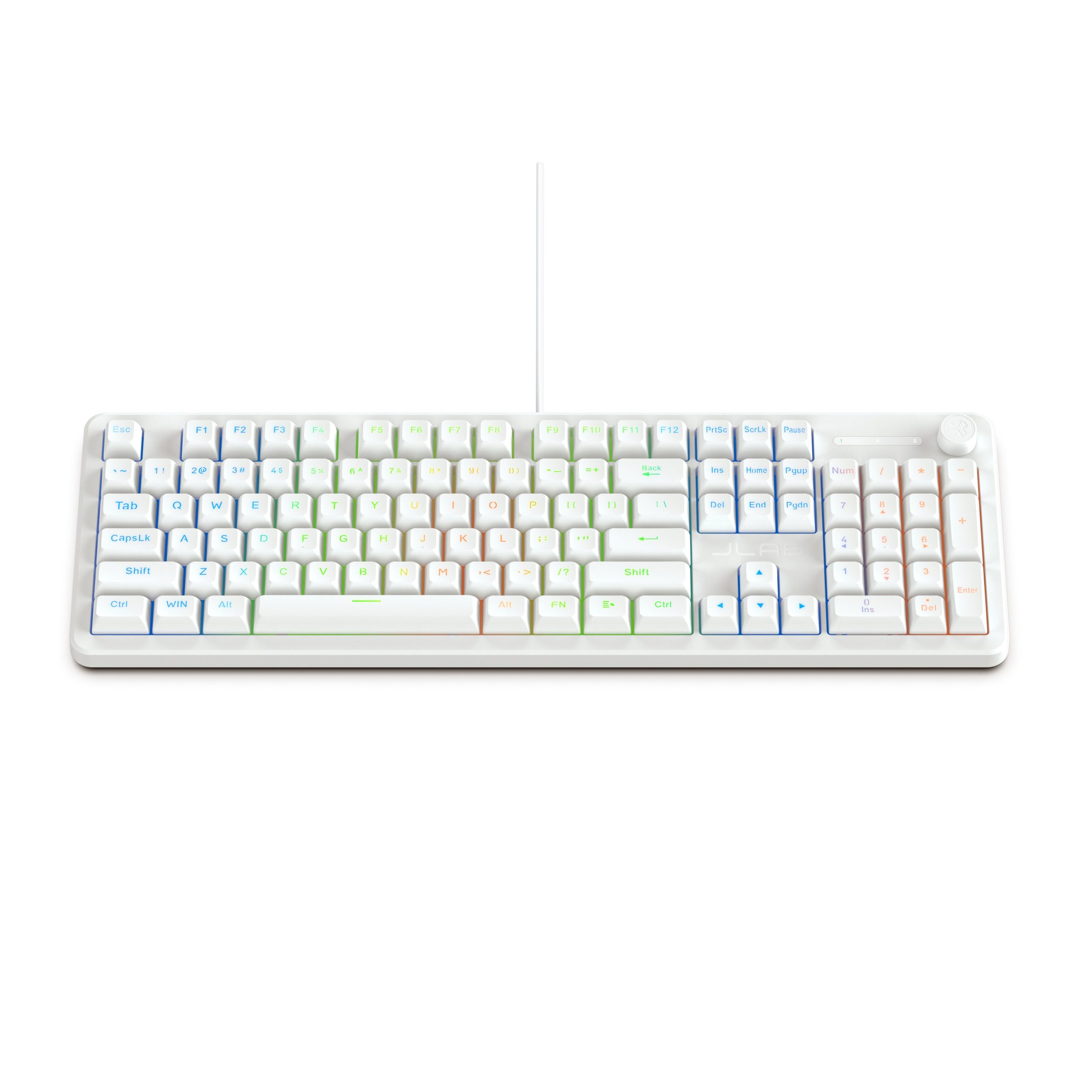 Nightfall Full-Size Wired Gaming Keyboard White - Image 5