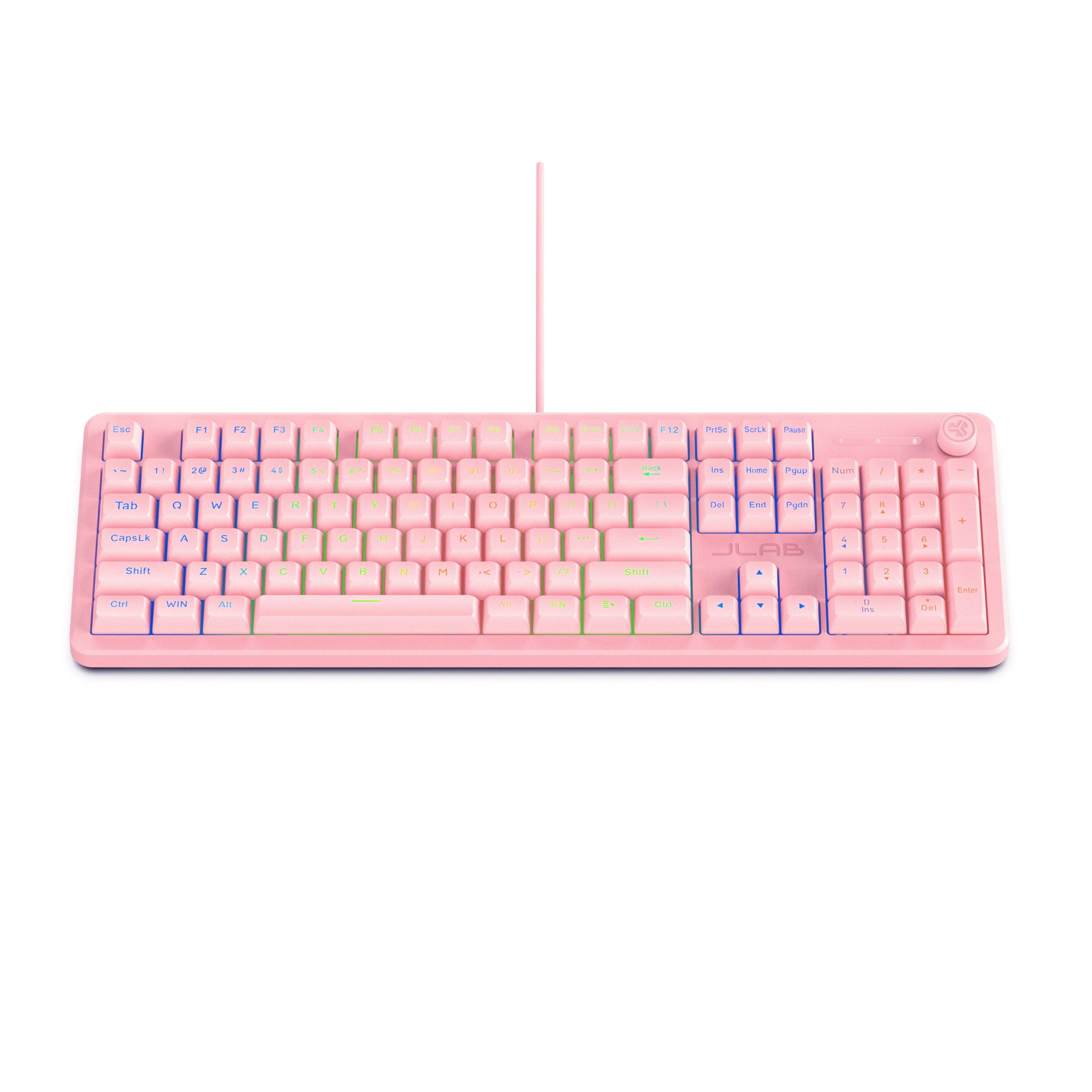 Nightfall Full-Size Wired Gaming Keyboard Pink - Image 5