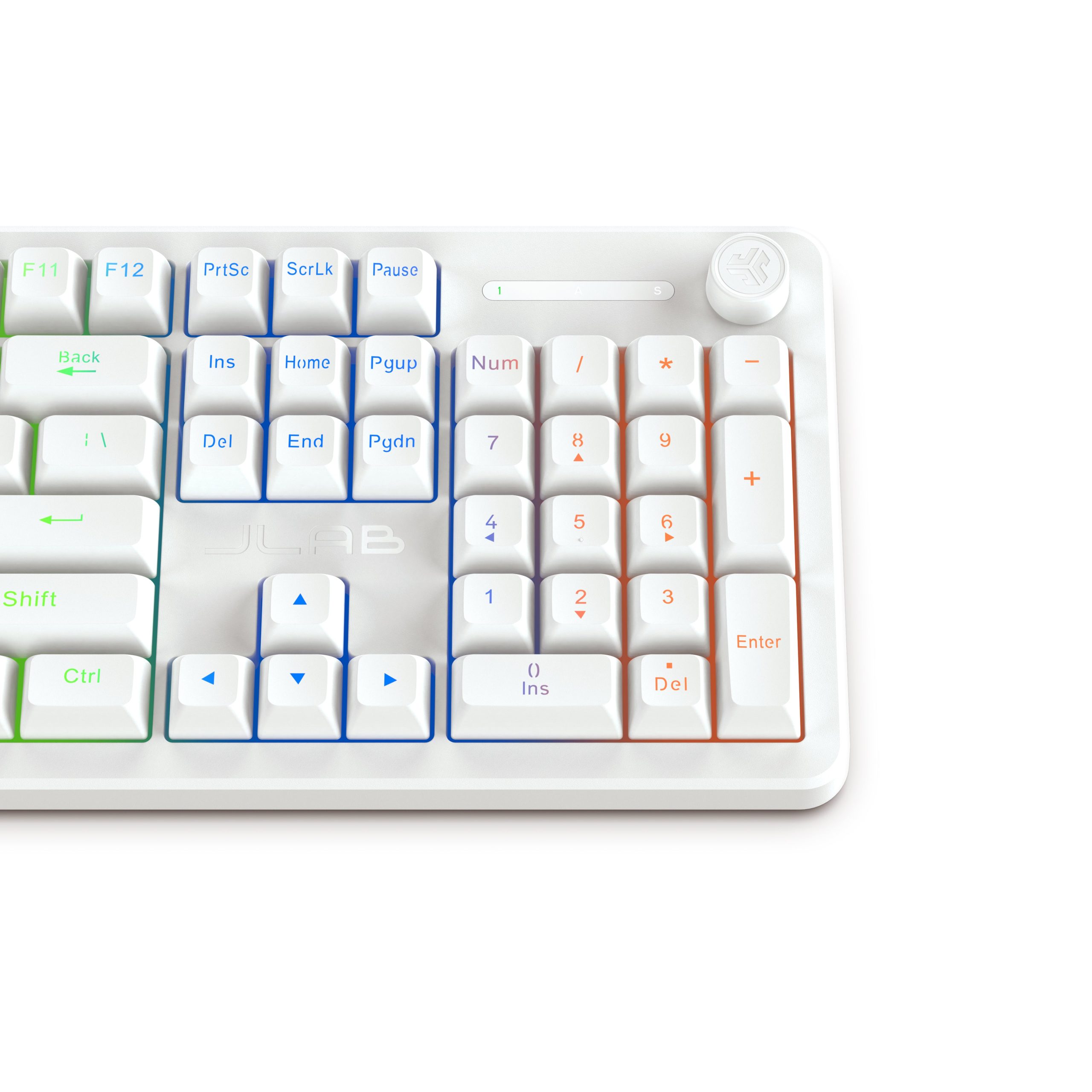 Nightfall Full-Size Wired Gaming Keyboard White - Image 3