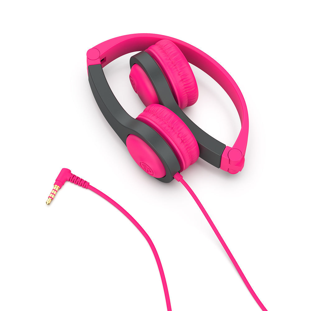 JBuddies Folding Gen 2 Kids Headphones Pink/Gray - Image 3