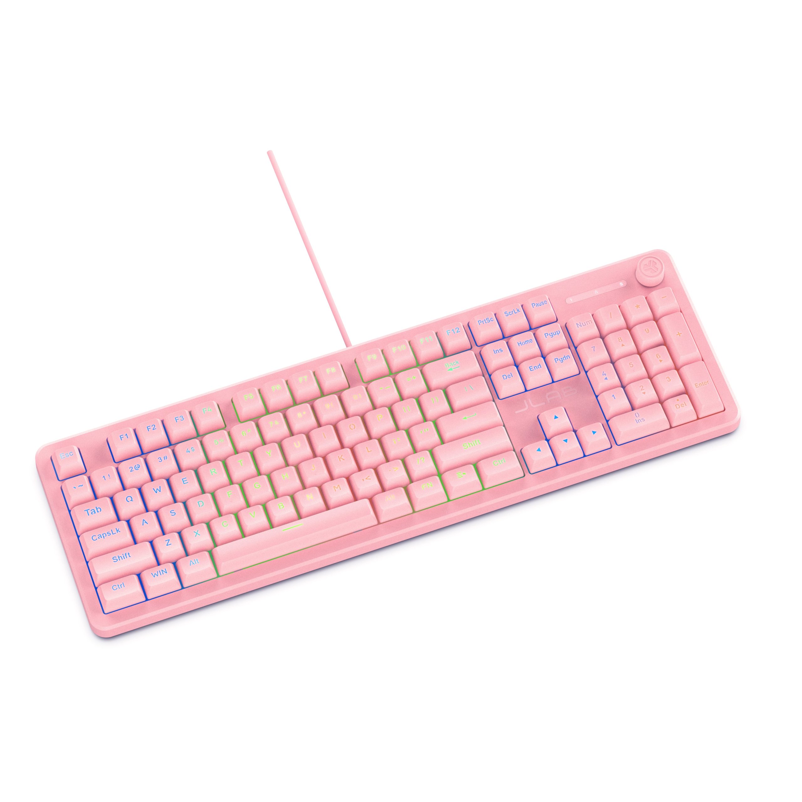 Nightfall Full-Size Wired Gaming Keyboard Pink - Image 7