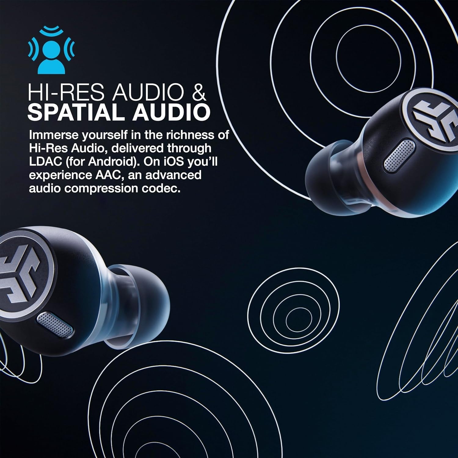 Epic Lab Edition True Wireless Earbuds Black - Image 5