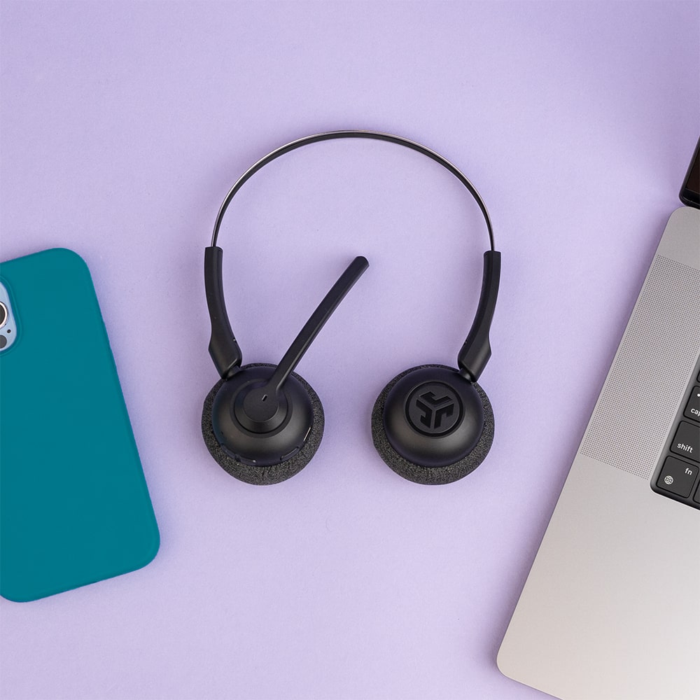 GO Work POP Wireless On-Ear Headset Black - Image 4
