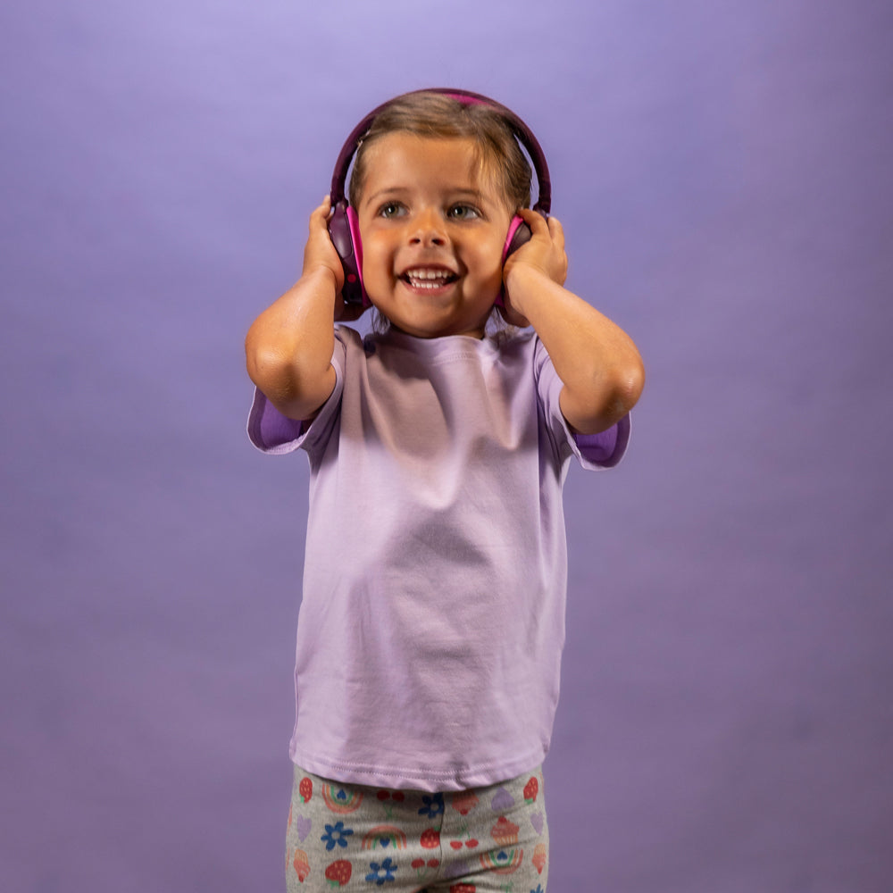 JBuddies ANC Kids Headphones Purple/Pink - Image 2
