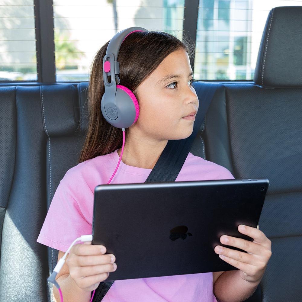 JBuddies Studio 2 On-Ear Kids Wired Headphones Pink/Gray - Image 4