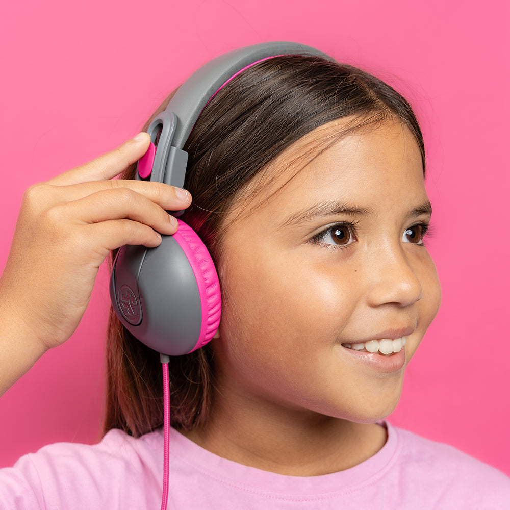 JBuddies Studio 2 On-Ear Kids Wired Headphones Pink/Gray - Image 7