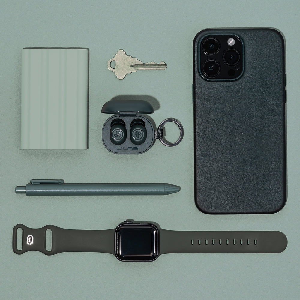 JBuds Mini True Wireless Earbuds Sage Gray - Image 5