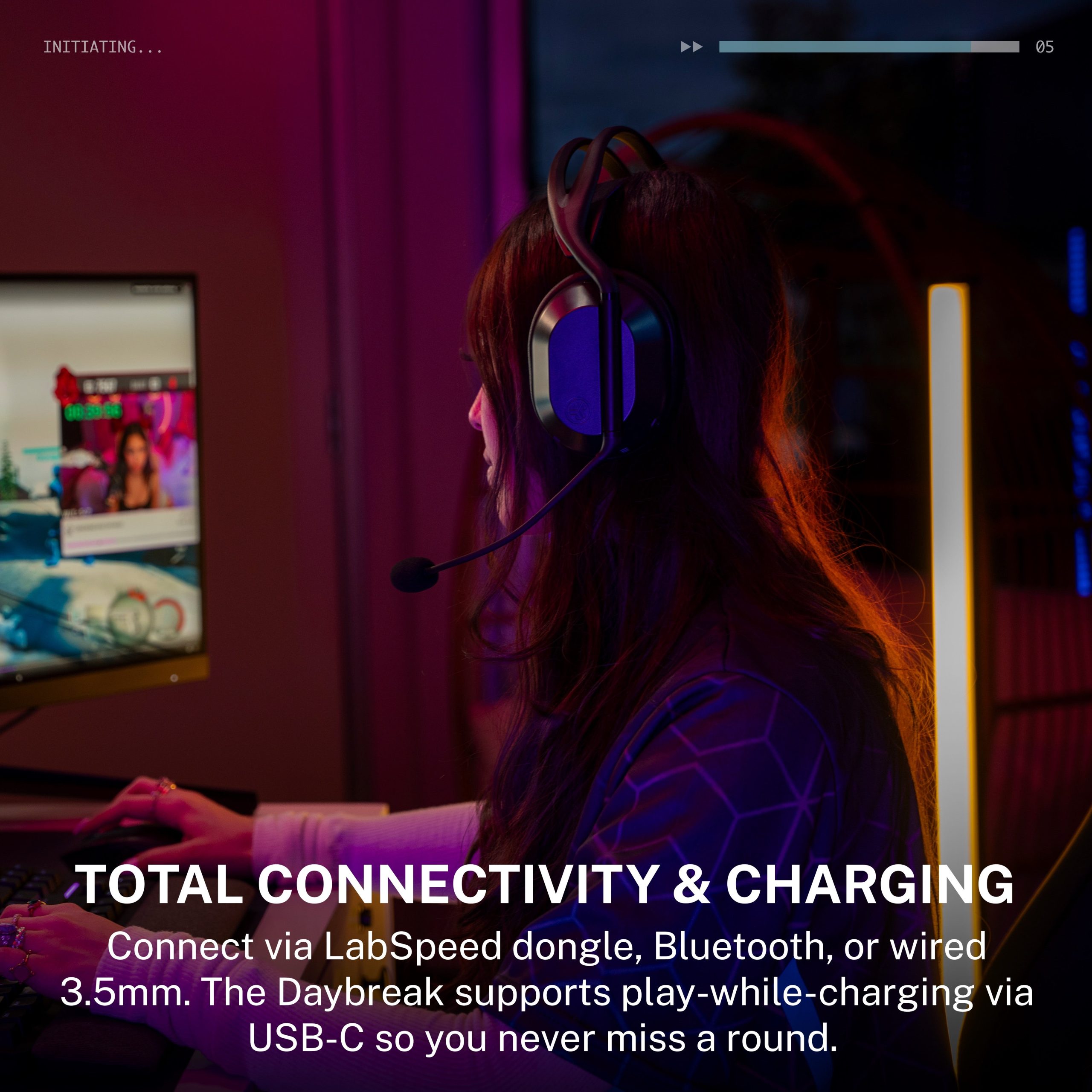 Daybreak Wireless Gaming Headset Black - Image 4