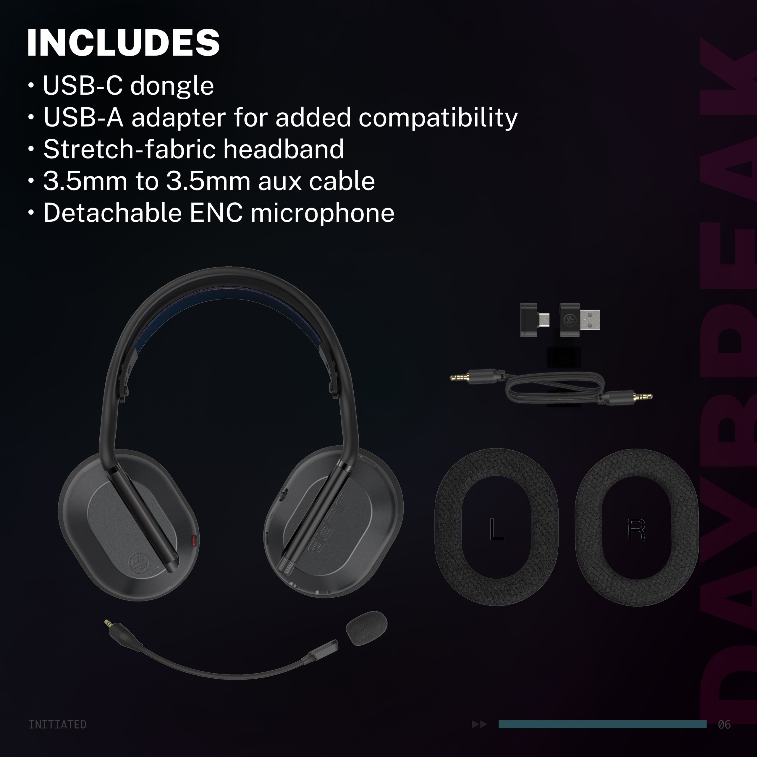 Daybreak Wireless Gaming Headset Black - Image 8