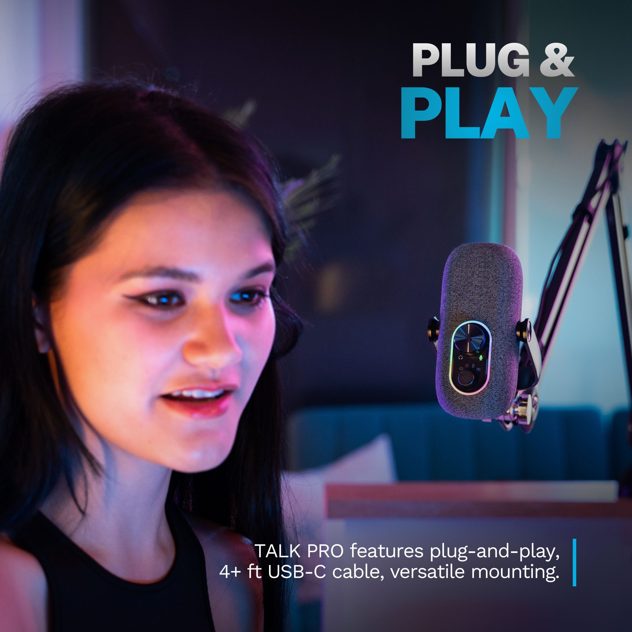 Epic Talk USB Microphone Black - Image 3