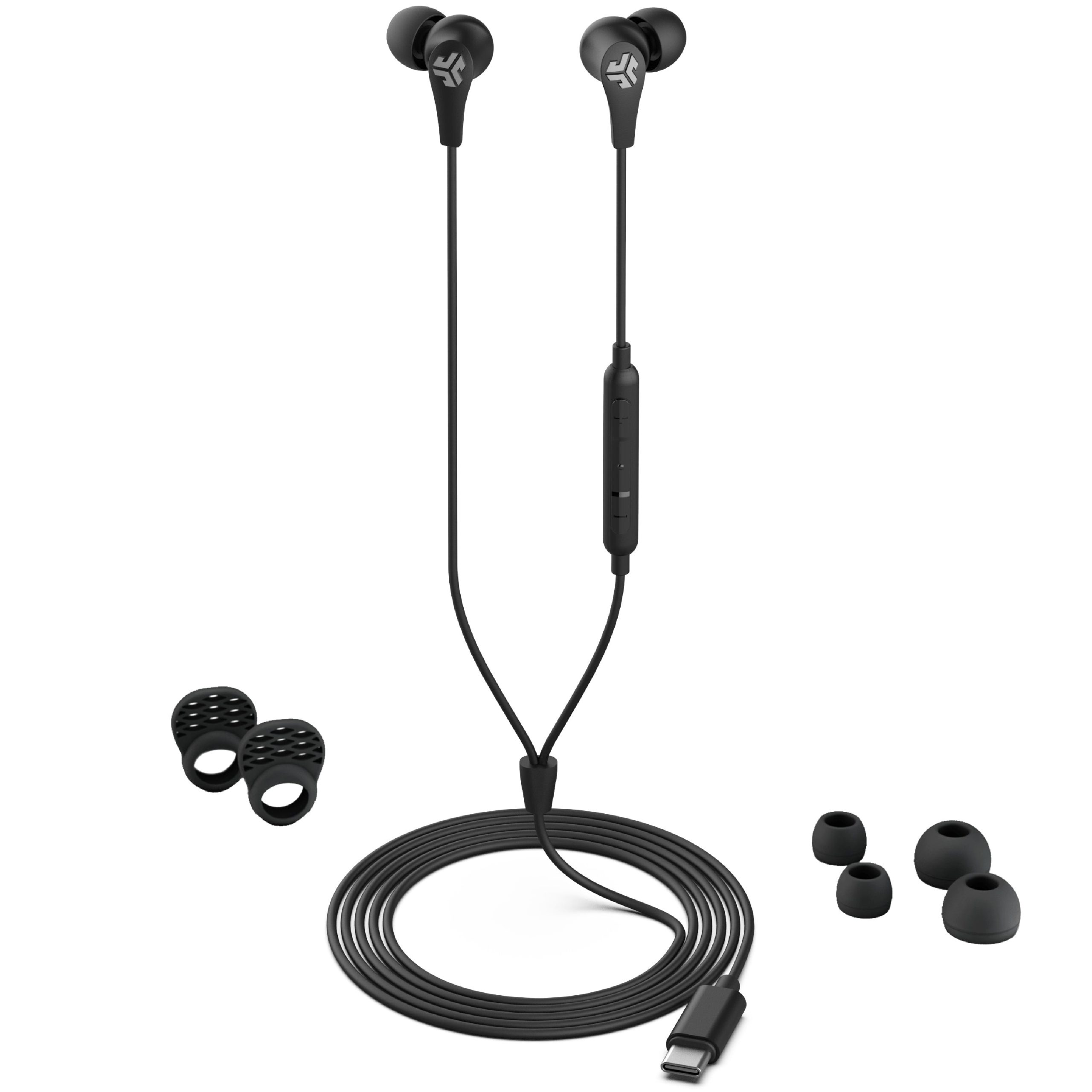 JBuds Pro USB-C Wired Earbuds Black - Image 6