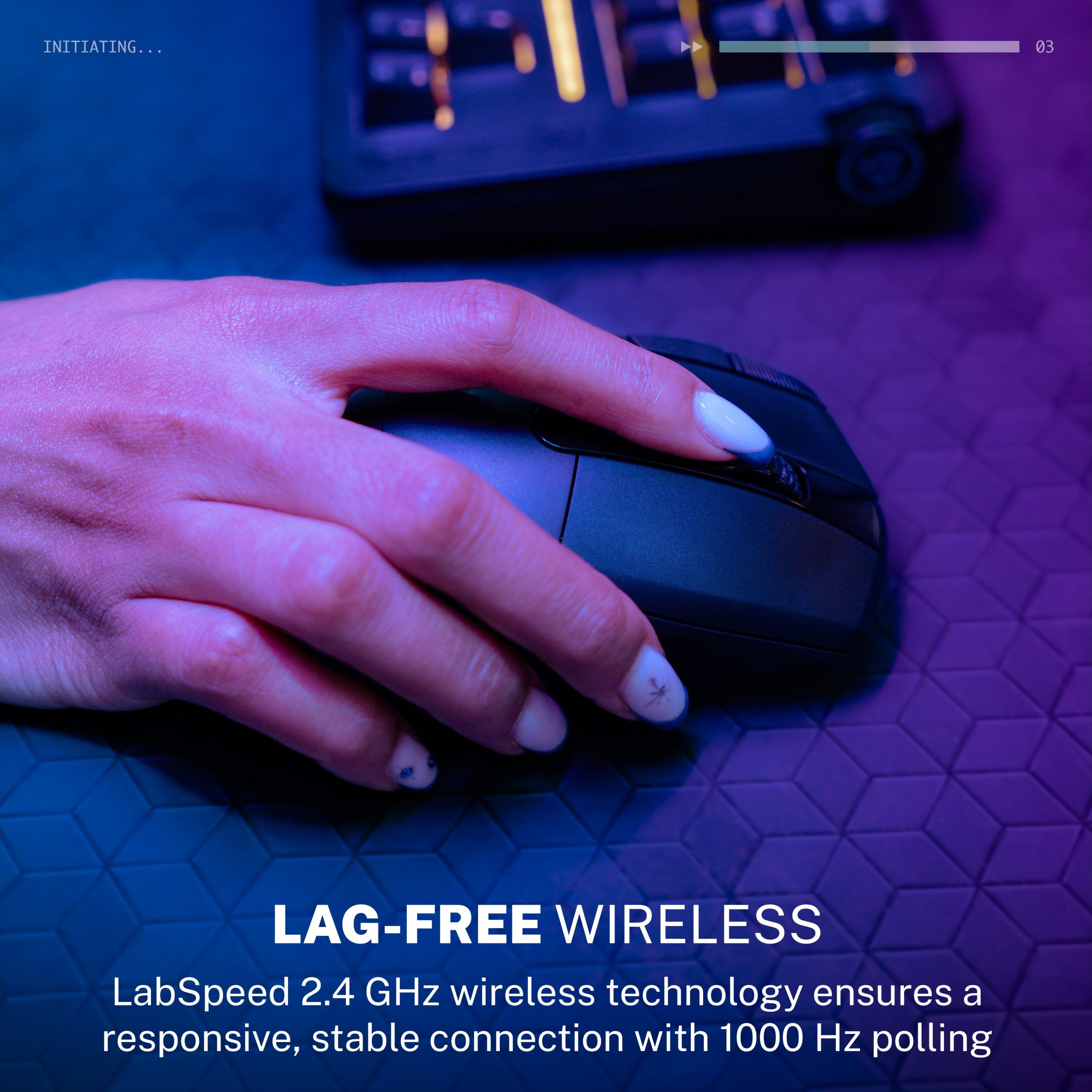Midnight Wireless Gaming Mouse Black - Image 5