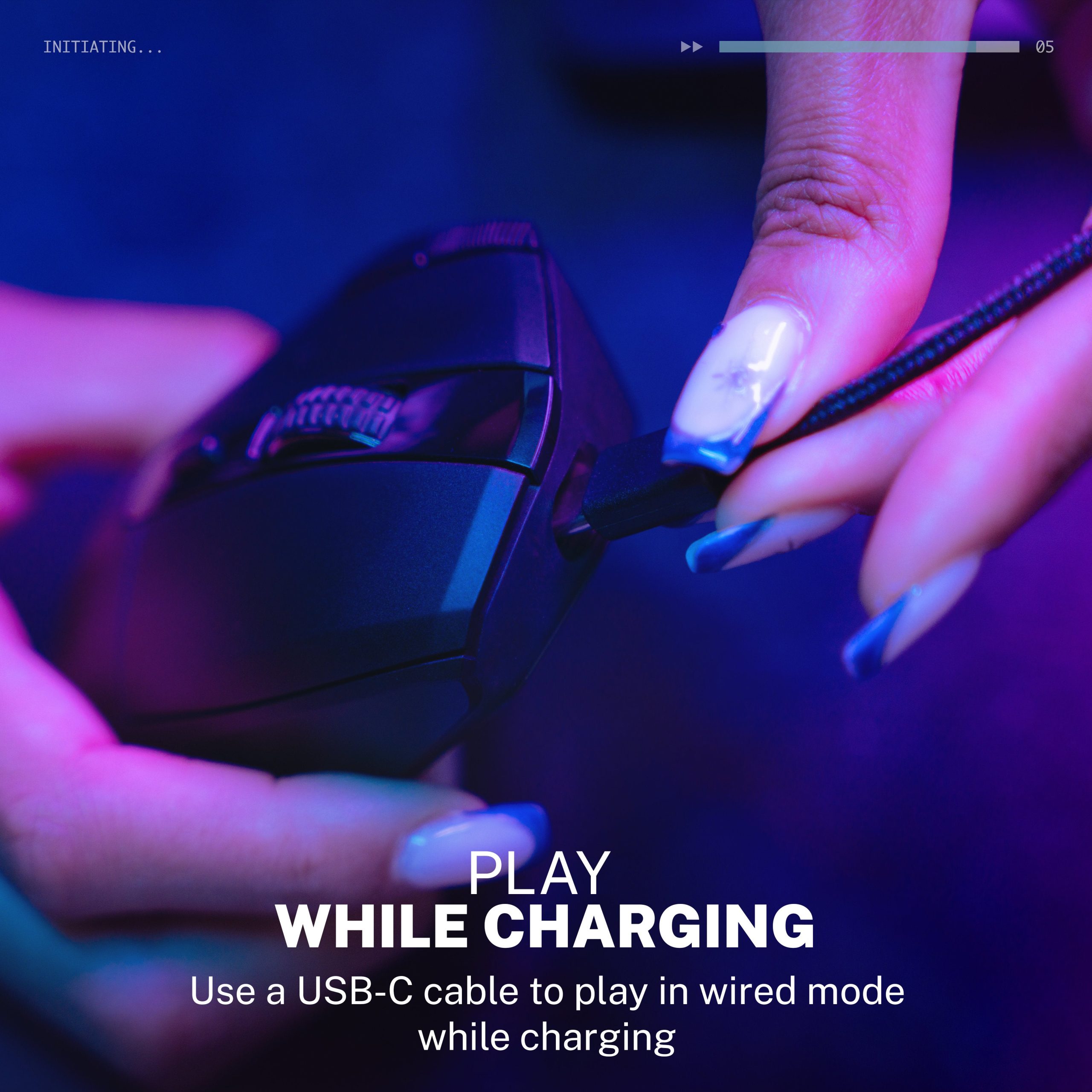 Midnight Wireless Gaming Mouse Black - Image 7