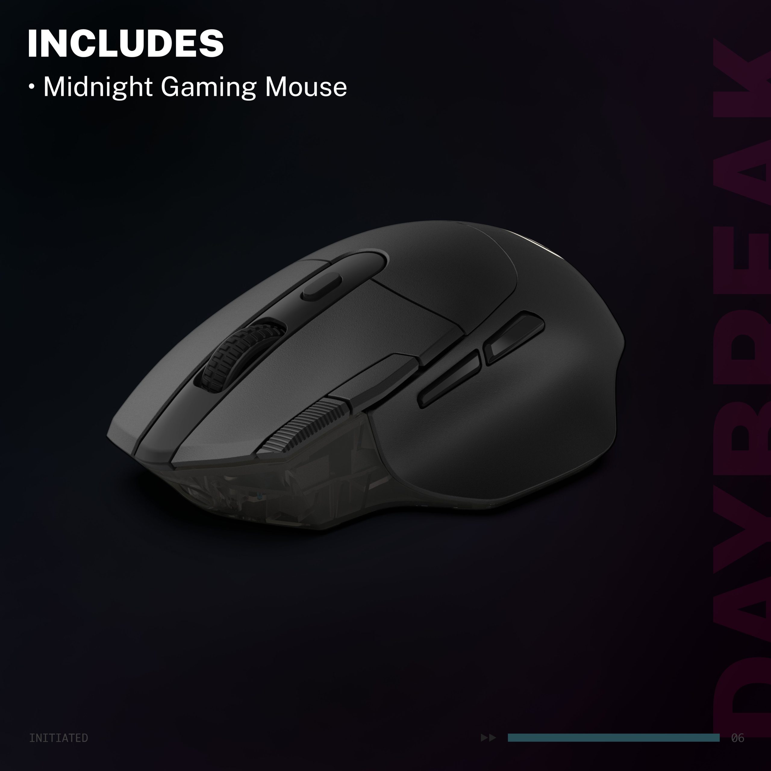 Midnight Wireless Gaming Mouse Black - Image 8