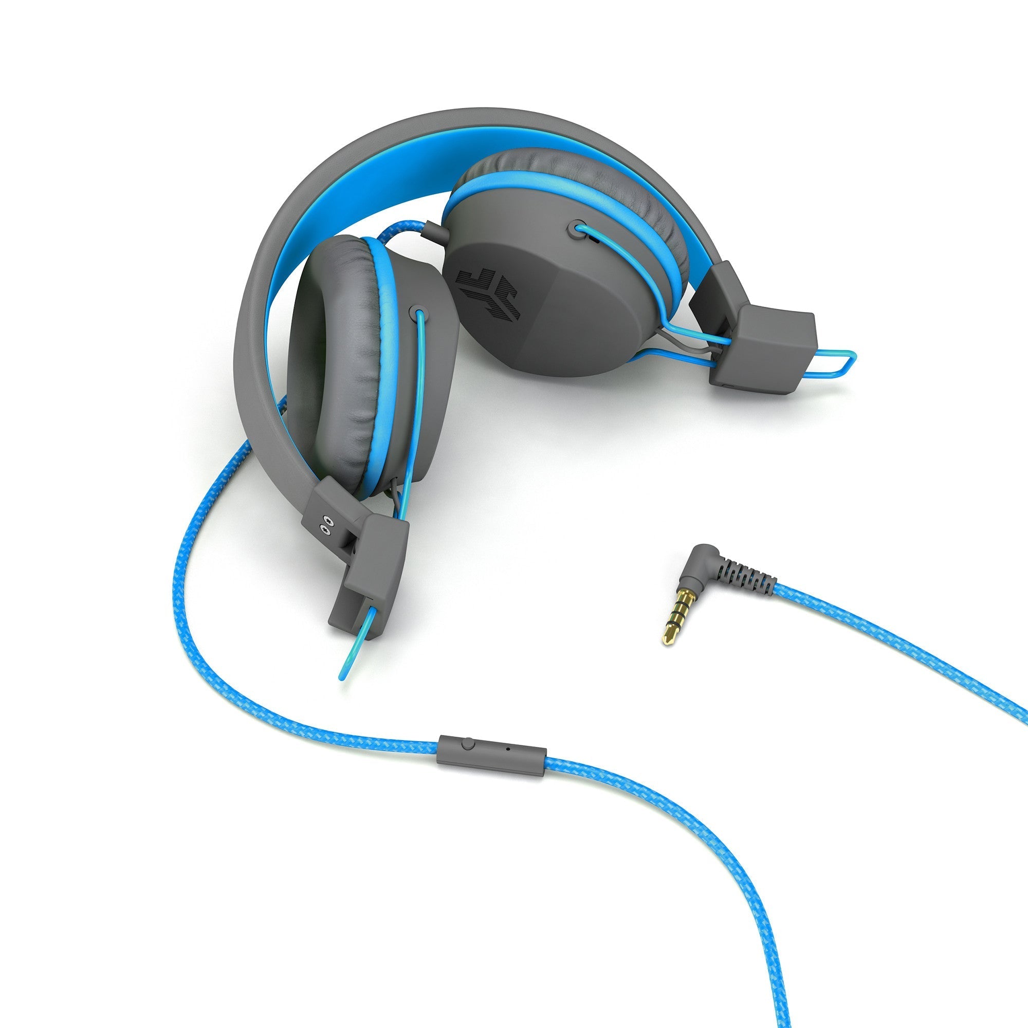 Neon Wired On-Ear Headphones Graphite/Blue - Image 3